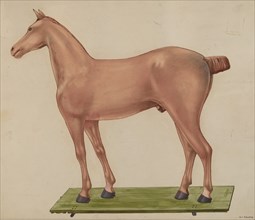 Horse Statue, c. 1937. Creator: Alf Bruseth.