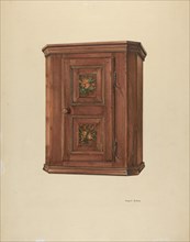 Zoar Cherry Bonnet Cabinet, c. 1938. Creator: Angelo Bulone.