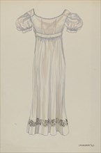 Day Dress, 1937. Creator: Irene M. Burge.