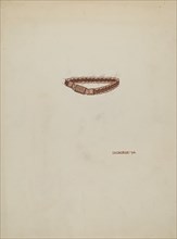 Woven Hair Bracelet, 1936. Creator: Irene M. Burge.