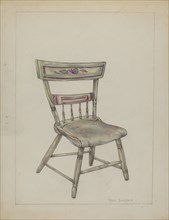 Pa. German Chair, c. 1940. Creator: Rosa Burger.