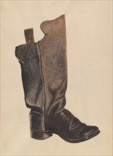 Child's Boot, c. 1937. Creator: Earl Butlin.