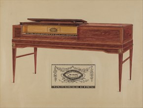 Piano, c. 1936. Creator: Florence Choate.