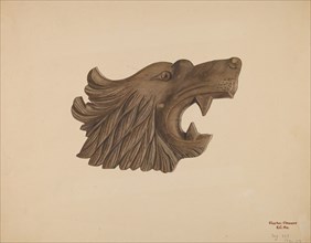 Lion Head, c. 1939. Creator: Clements Clayton.