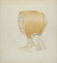 Shaker Bonnet, c. 1936. Creator: Frances Cohen.