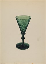 Sherry Wine Glass, c. 1937. Creator: John Dana.