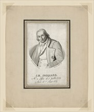 Portrait of Joseph Marie Jacquard (1752-1834), France, 19th century. Creator: Romier Balançard.
