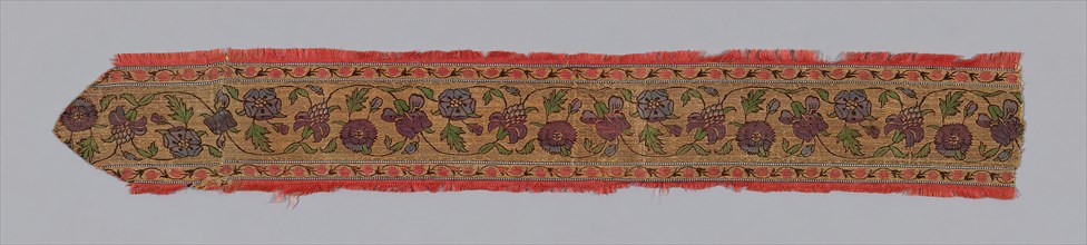 Fragment (Border), Iran, 17th century. Creator: Unknown.