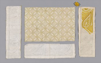 Pillow Sham (Unfinished), Shropshire, late 17th/early 18th century. Creators: Jane Bolas Vaughan, Elizabeth Ottiwell Vaughan.
