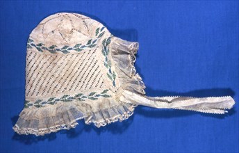 Baby's Bonnet, Norway, 18th century. Creator: Unknown.