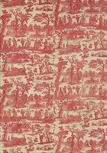 Commedia del'Arte (Furnishing Fabric), England, before 1784. Creator: Unknown.