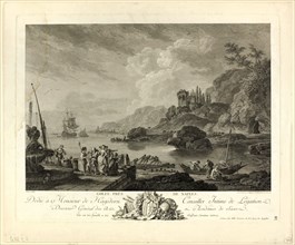 Gulf near Naples, 1754/1808. Creator: Adrian Zingg.
