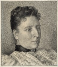 Portrait of Anna Boch, 1894. Creator: Georges Lemmen.