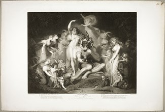 Titania and Bottom with the Ass's Head, 1796. Creator: Jean Pierre Simon.