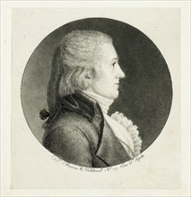 Profile Portrait, Blake, 1796–97. Creator: Charles Balthazar Julien Févret de Saint-Mémin.