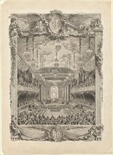Decoration of the Hall of Spectacles, 1745. Creator: Charles Nicolas Cochin.