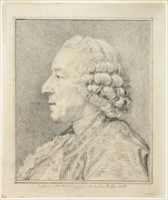 Bust of a Man in Profile to the Left, 1767. Creator: Charles Nicolas Cochin.