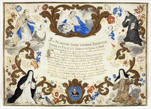 Investiture Certificate of Sister Maria Theresa Baglioni, June 5, 1717. Creator: Unknown.
