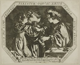 Lot and His Daughters, c.1625. Creator: Bernardino Capitelli.