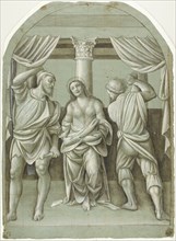 Flagellation of Saint Catherine, 1550/55. Creator: Bernardino Lanino.