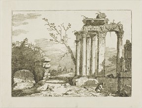 Landscape with Ruins, about 1740. Creator: Bernardo Bellotto.