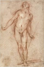 Standing Male Nude, 1637/38. Creator: Cecco Bravo.