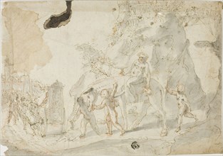 Triumph of Bacchus with Drunken Silenus on Donkey, n.d. Creator: Cesare Pollini.