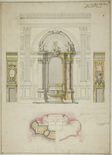 Design for an Altar in the Church of the Confraternity of Santissima Trinita, Turin, c.1734. Creator: Filippo Juvara.