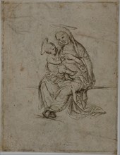 Virgin and Child (recto); Putti (verso), n.d. Creator: Unknown.