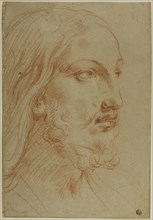 Head of Christ, c.1655. Creator: Giovanni Andrea Sirani.