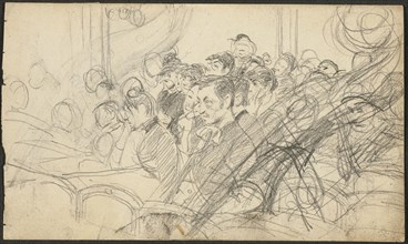 Audience at a Parisian Theatre I, c.1885. Creator: Giovanni Boldini.