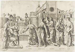 The Calumny of Apelles, 1500/1506. Creator: Girolamo Mocetto.