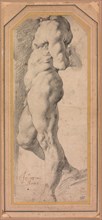 Study of a Standing Male Nude, 1595/96. Creator: Giuseppe Cesari.