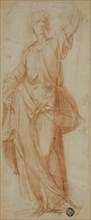 Standing Draped Figure, 1589/90. Creator: Giuseppe Cesari.