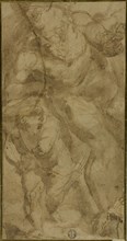 Mars and Cupid, c.1550. Creator: Luca Cambiaso.