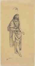 Saint John the Baptist, with Sketch of Head, n.d. Creator: Odilon Redon.