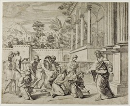 Joseph and his Brethren, c.1657. Creator: Pier Francesco Mola.
