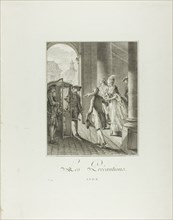 The Precautions, from Monument du Costume Physique et Moral de la fin du..., 1777. Creators: Pietro Antonio Martini, Laurent-François Prault.