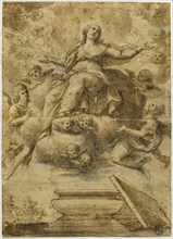 Assumption of the Virgin, n.d. Creator: School of Carlo Maratti Italian, 1612-1666.