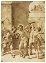 Flagellation of Christ, n.d. Creator: School of Guercino Italian, 1591-1666.