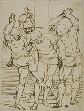 Flagellation of Christ, 1570/90. Creator: School of Luca Cambiaso Italian, 1527-1586.