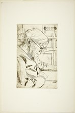 La Signora Sacchi, 1907. Creator: Umberto Boccioni.