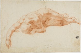Reclining Nude Male, n.d. Creator: Unknown.
