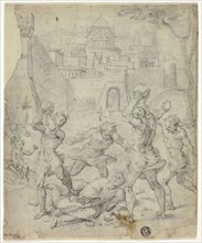 Stoning of Staint Stephen, c.1600. Creator: Unknown.