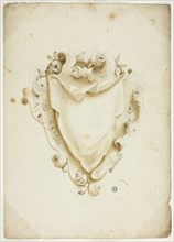 Design for Escutcheon, with Orb, n.d. Creator: Unknown.