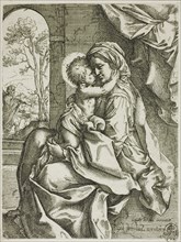 Madonna and Child with Saint Joseph, before 1613. Creator: Ventura Salimbeni.