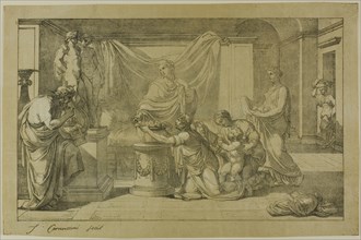 Offering to Lares, 1810. Creators: Vincenzo Camuccini, Alois Senefelder.
