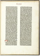 Gutenberg Bible Leaf, 1454/55. Creator: Johannes Gutenberg.