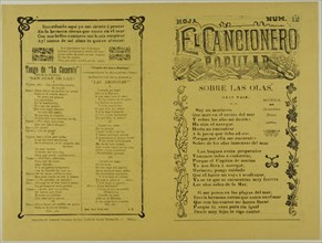 El cancionero popular, hoja num. 12 (The Popular Songbook, Sheet No. 12), n.d. Creator: Unknown.