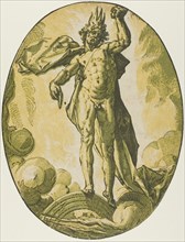 Aether, plate six from Demogorgon and the Dieties, c.1588-90. Creator: Hendrik Goltzius.